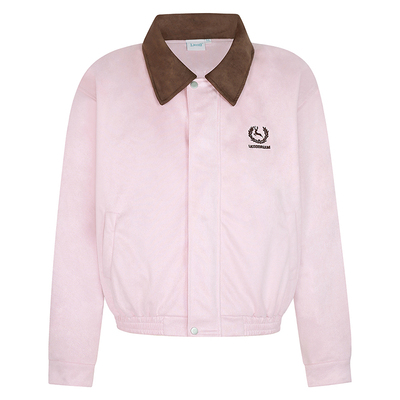 LKOD秋冬新款刺绣拼色夹克