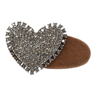 新款高级感法式复古爱心水钻高颜值百搭刘海夹女侧边迷你碎发夹子