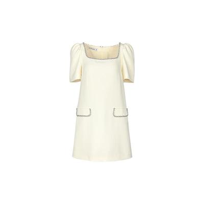 高级气质白奶酪酱连衣裙