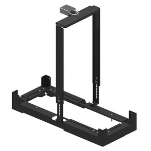 网咖民宿台式电脑机箱防盗支架锁链寝室透明酒店竞技游戏主机托盘