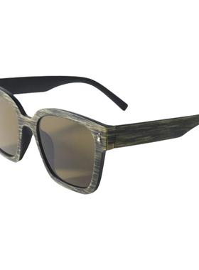 大框复古木纹中性瘦脸神器墨镜