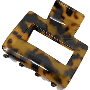 韩国东大门法式chic小众复古气质奶油色贝壳纹理抓夹发夹半扎夹新