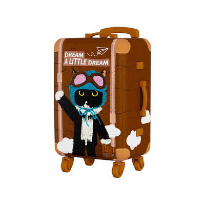 3djp牛牛斯顿行李箱拼图冰箱贴