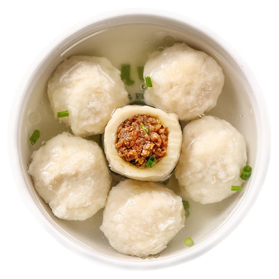 福州特产手工猪肉馅鱼丸包心鱼丸