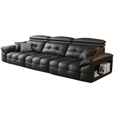 意式极简头层牛皮电动功能沙发