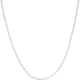 潮宏基闪耀银河s925银项链满天星菜花链碎银子素链xhs生日礼物J