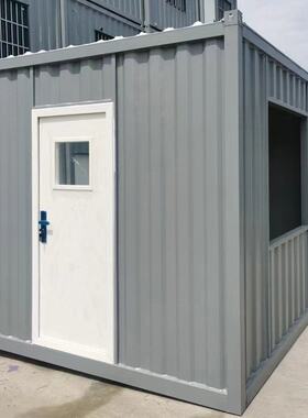 波纹箱集装箱房子建筑工地工人宿舍集装箱房彩钢板活动板批发