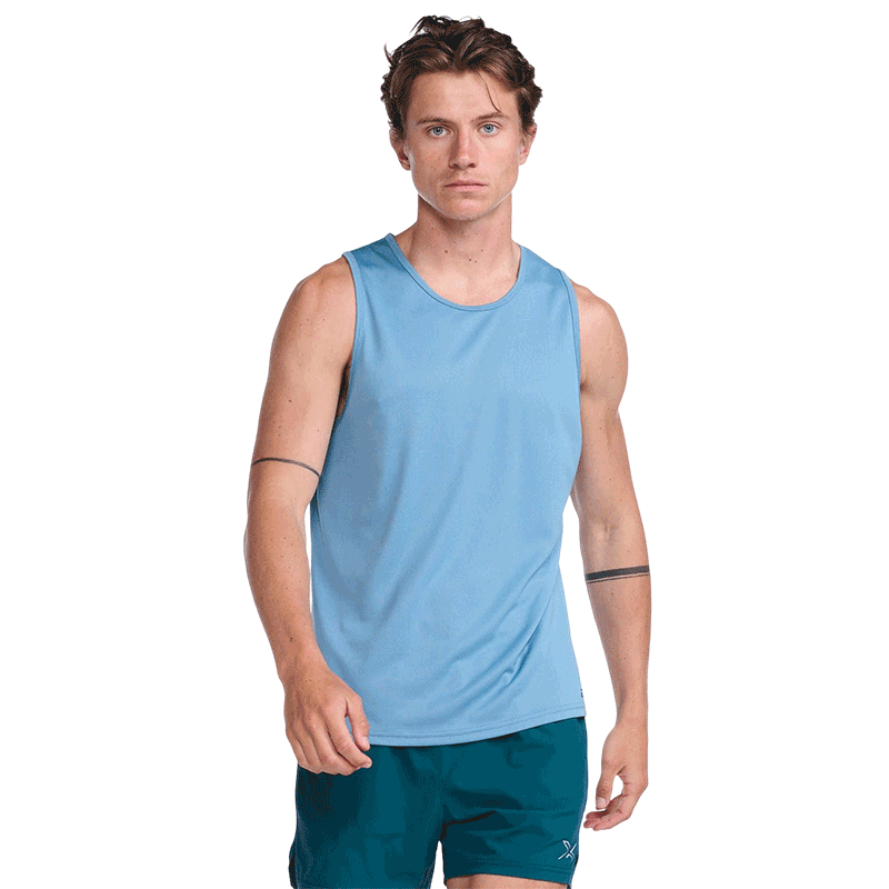 2xu男士无袖速干修身运动背心