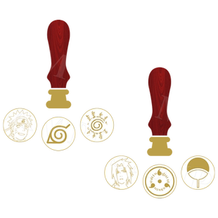 星河动漫 火影忍者 漩涡鸣人 宇智波佐助 火漆印章 动漫周边产品