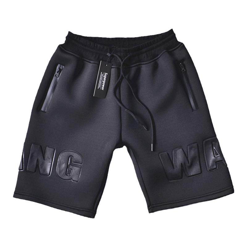 太空棉健身运动情侣跑男五分裤
