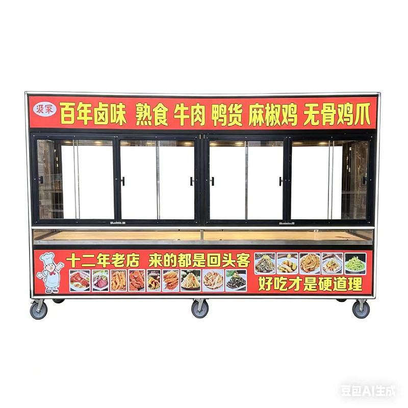 熟食凉菜商用冷藏冷冻展示柜夜市