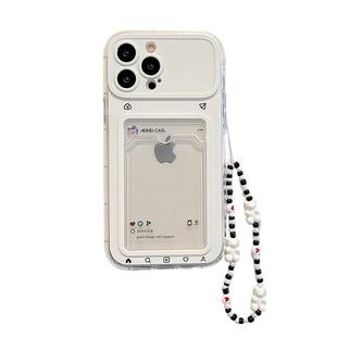 适用苹果16手机壳iphone15promax多巴胺ins卡包新款13卡槽插卡14腕带链条11网红女款15pro防摔14pro保护套软