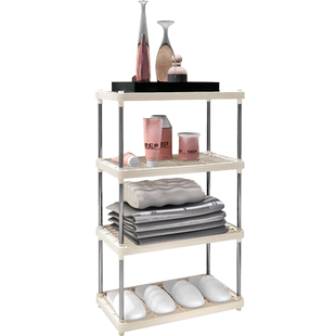 厨房置物架卫生间浴室多功能架客厅零食桌面收纳架子落地式多层