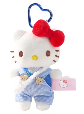 正版hellokitty三丽鸥sanrio包包挂件包挂饰毛绒公仔闺蜜礼物KT猫