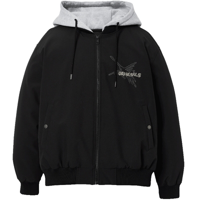 [假两件]杰克琼斯男装2025秋冬新款羽绒服男连帽轻薄外套夹克棒球