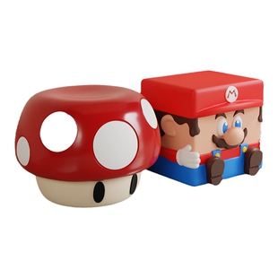 马里奥蘑菇凳家用入户门口换鞋凳可爱儿童客厅小凳子矮板凳穿鞋凳