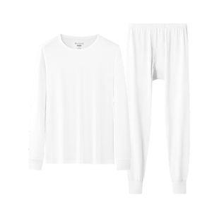 BYFORD/百富男士秋衣秋裤全棉秋冬无缝内衣打底青年基础款MW39011