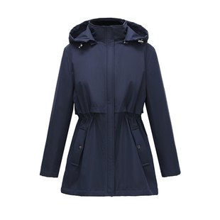 啄木鸟风衣外套女2025秋冬新款洋气防风加绒加厚夹克收腰显瘦上衣