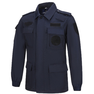 99式四兜款速干保安工作服秋冬装加绒长袖套装春秋制服黑色保安服