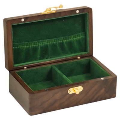 一盒藏金，实木玄月扣收纳盒