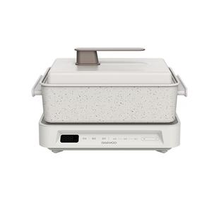 大宇多功能料理锅电火锅涮烤一体烹饪机电煮锅蒸炒煎电烤肉网红锅