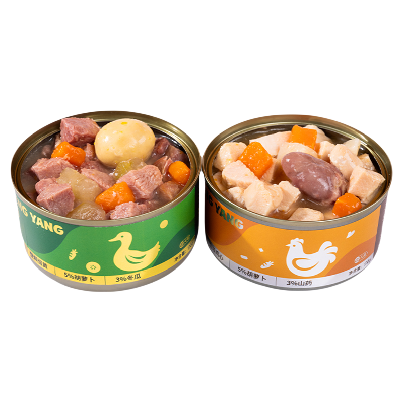 老疯杨狗狗零食罐大肉粒蔬菜罐