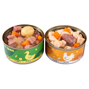 老疯杨狗狗零食罐头厚切大肉粒170g鸡鸭肉蛋黄杂蔬湿粮原切营养