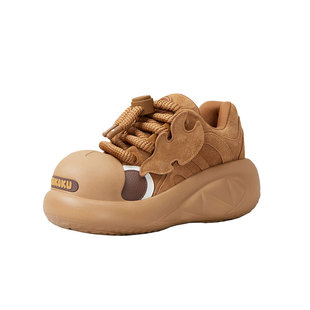 【明星同款】chikoku呲牙鲨开口笑老爹鞋厚底面包鞋运动大头女鞋