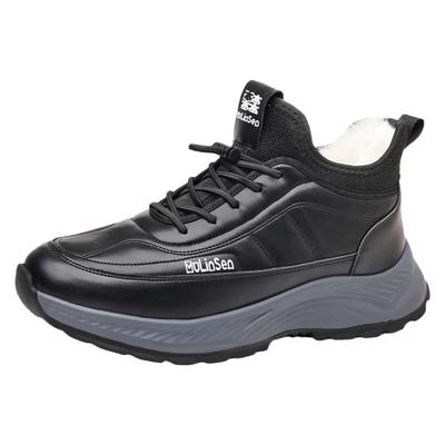 男鞋休闲软底加厚保暖