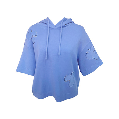 新款柔软亲肤针织连帽套头衫