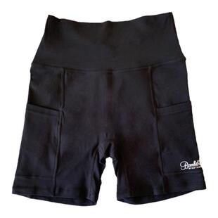 蜜见独家 bombshell运动健身短裤褶皱带兜高弹力跑步健身瑜伽紧身