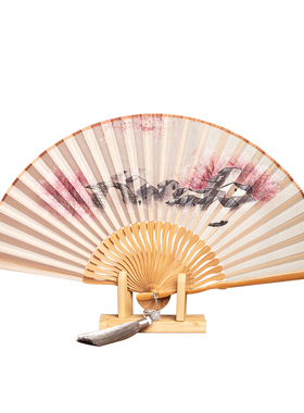 千丝画苏绣古风双面绣折扇礼品