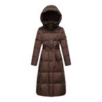 雪中飞2025冬新款女士鹅绒长款羽绒服连帽收腰柔软加厚保暖重磅