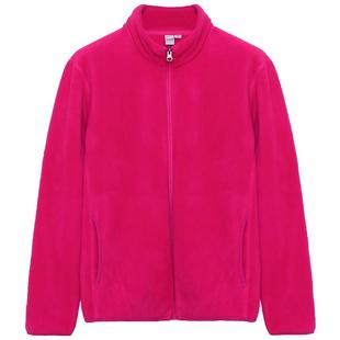 鸭鸭中老年外套女短装摇粒绒抓绒上衣2025年奶奶卫衣妈妈开衫大码