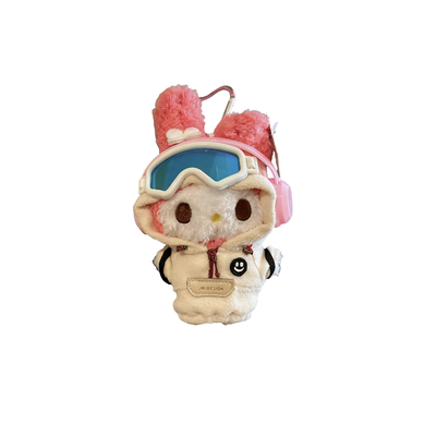 新款正版可爱滑雪HelloKitty毛绒玩偶公仔包包挂件小挂饰钥匙扣女
