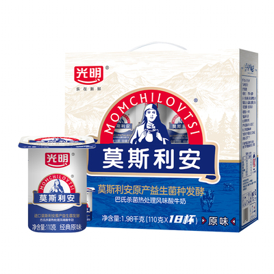 光明莫斯利安原味杯装酸奶110g