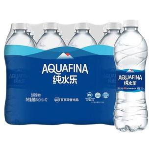百事纯水乐饮用纯净水550ml*12瓶塑膜发货家庭会议旅行商务用水