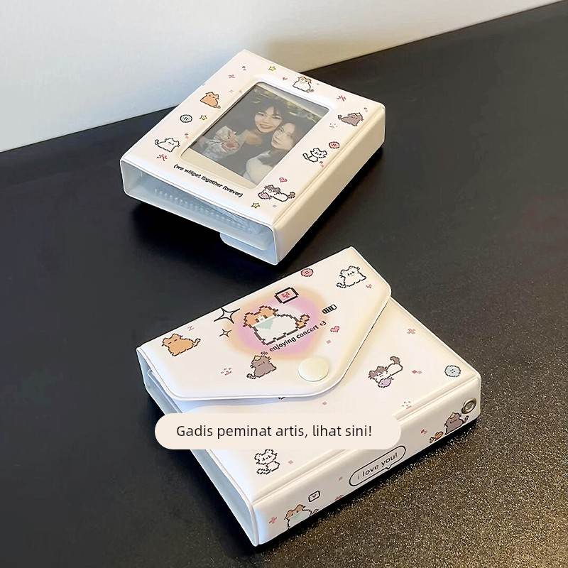 小卡收纳册拍立得相册3寸卡册本一宫格纪念册卡套卡包证件套可爱