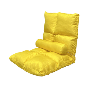 蓝鲸家具床上折叠椅懒人沙发榻榻米卧室阳台单人小沙发可折叠靠椅