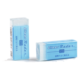 日本进口SEED变色透明橡皮擦学生专用铅笔美术绘图橡皮擦除干净无碎屑不留痕进口橡皮网红创意文具大赏