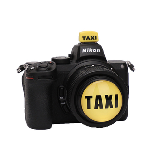 TAXI 相机卡通镜头盖热靴M50适用佳能200D小痰盂49MM52 58 40.5