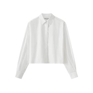 【自营】Marc O'Polo【商场同款】纯棉翻领短箱型气质长袖衬衫