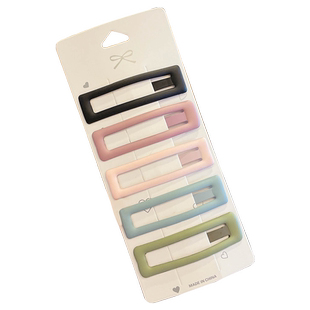 磨砂bb夹黑色发夹女侧边头发刘海夹子头饰发卡后脑勺碎发整理神器