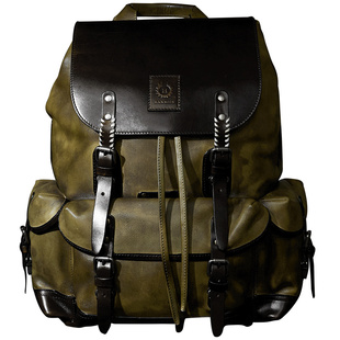 HANMIIS胡椒盐头层牛皮 大容量双肩包旅行袋包全真皮男士背包书包