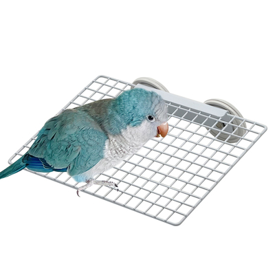 刺星球易清洁鹦鹉方格休息台跳台金属架牡丹鹦鹉食台蜜袋鼯平台