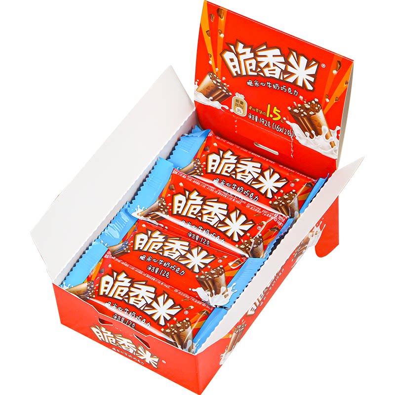德芙脆香米牛奶夹心巧克力192g盒装结婚喜糖果【日常团】