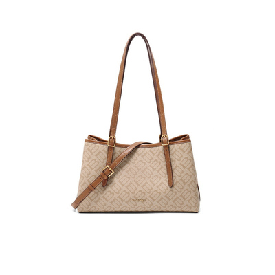 【母亲节礼物】百丽女包新款商场同款通勤单肩斜挎托特包X7239AX5