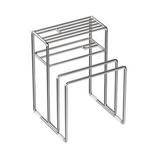 御仕家2026新款不锈钢刀架菜板架一体厨房收纳砧板刀具菜刀置物架
