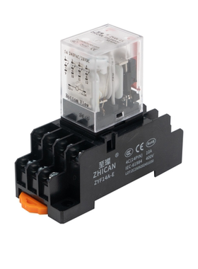 至璨工业级电磁中间继电器HH54P/52P/62P直流DC24V/AC220V/MY2NJ