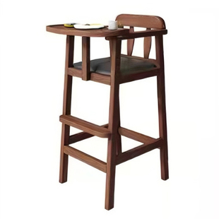 儿童餐椅宝宝酒店专用商用实木婴儿凳饭店餐厅家用吃饭椅打开即用